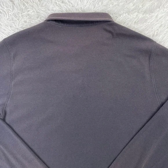 Vuori Shirt Mens XXL Washed Gray Westport Polo Long Sleeve Classic Fit Stretch - Picture 5 of 8